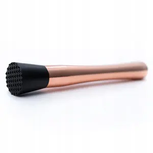 Muddler 21 cm, No name — copper finish cocktail muddler, 21 cm length