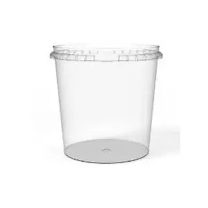 Vienreizlietojams plastmasas krūze MULTI Handy-Safe 1170 ml Ø132×H128 mm, PP caurspīdīga, 200 gab.