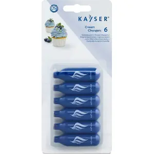 Cream charger N2O canisters 7.5 g, pack of 6 — No name (K2229)