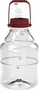 Demijohn 10L with Handle and Airlock Sourcing — 10 liter glass fermentation vessel