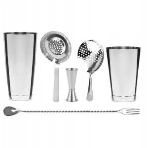 Stainless steel bartender set Springos BPR-101 — bar tools set