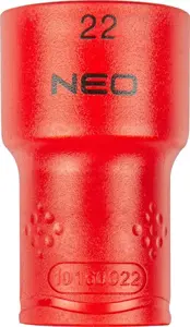 Socket bit 1/2" 22 mm 1000V, NEO tools 01-191
