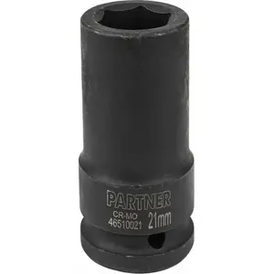 Socket impact deep 21 mm 3/4" (6-point) PARTNER PA-46510021
