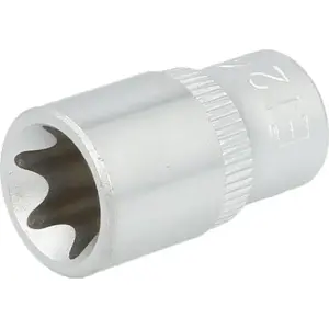 Socket bit Torx E12 1/2" Rockforce RF-5467712 — deep Torx E12 socket, 1/2-inch drive