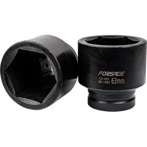 Socket, impact deep 63 mm 1" (6-point) Forsage