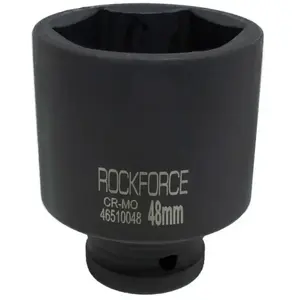 Triecienizturīga dziļā ligzda 48 mm 3/4" 6‑punktu — Rockforce RF-46510048