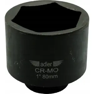 Impact socket adapter Adler 1" 80 mm long (model 3525.80D)