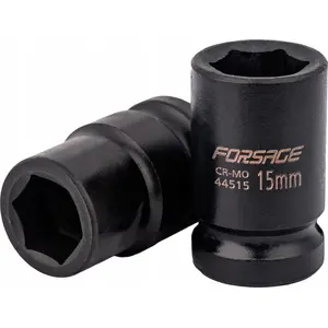 Socket impact deep 15 mm 6-point 1/2" Forsage F-4458515