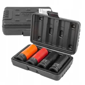 Socket set Forsage thin-walled impact 1/2" hex 4-piece (17, 19 mm)