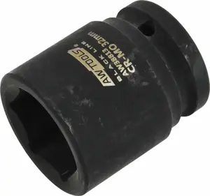 Socket 3/4" AWTools AWTOOLS short impact hexagon 24 mm Black Line