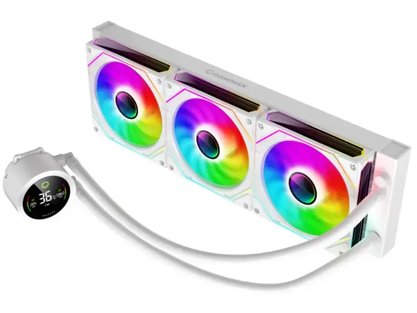 GameMax ICEBURG 360 DIGITAL WH CPU šķidruma dzesētājs Photo 3