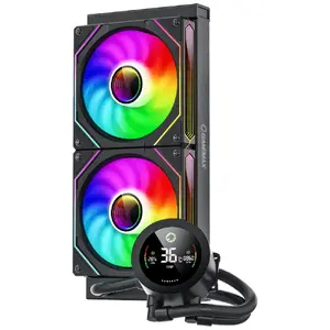 Жидкостный кулер для процессора GameMax IceBurg 240 Digital BK — 240 мм, RGB, чёрный