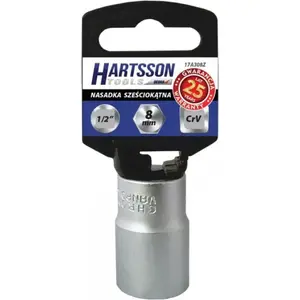 Socket 1/2" 6-point 9 mm Hartsson 17A309Z