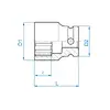 King Tony 4530M socket adapter Photo 2