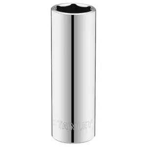 Socket 1/4" drive, Metric sockets, STANLEY STMT86100-0, length 107 mm, width 44 mm