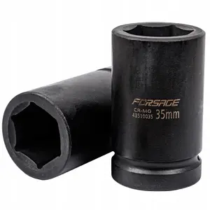 Impact Deep Socket 35 mm 1" 6-Point Forsage F-48510035