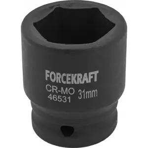 Impact Socket 3/4" 31 mm (6-point) Forcekraft FK-46531