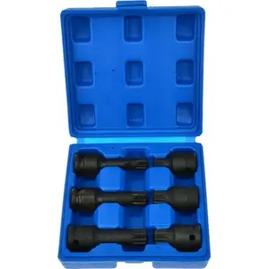 Impact Spline Sockets 1/2" GEKO G10515 M14–M18 for VW hub (20 pieces)