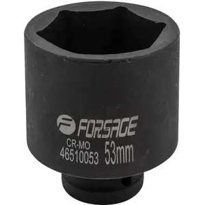 Impact deep socket 53 mm 3/4" (6-point) Forsage F-46510053
