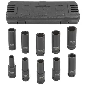 Набор глубоких ударных головок 1/2" 10 шт. (6-гранные) 10–24 мм — Forcekraft