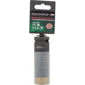 Thin-walled deep impact socket with protector 19 mm 1/2" drive Rockforce RF-44519T