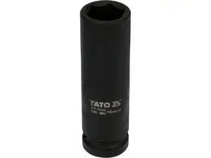 Impact socket YATO YT-1036, 1/2" drive, black, 2.4 cm diameter, 78 mm length
