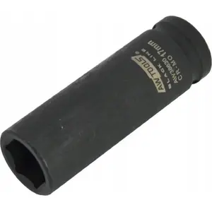 Impact Hex Socket 1/2" AWTools Black Line 18 mm, long