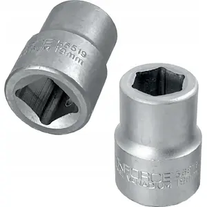 Socket 19 mm 3/4" 6-point Rockforce RF-56519, chrome-plated steel