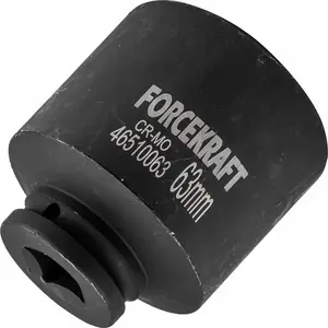 Socket, Forcekraft 3/4" deep impact socket 63 mm 6-point FK-46510063