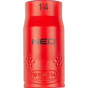 Socket 1/2" 14 mm 6-point insulated 1000V NEO tools 01-185