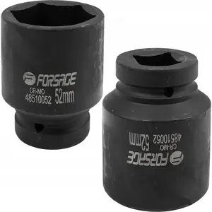 Impact Deep Socket 1" Drive 52mm (6-point) Forsage F-48510052