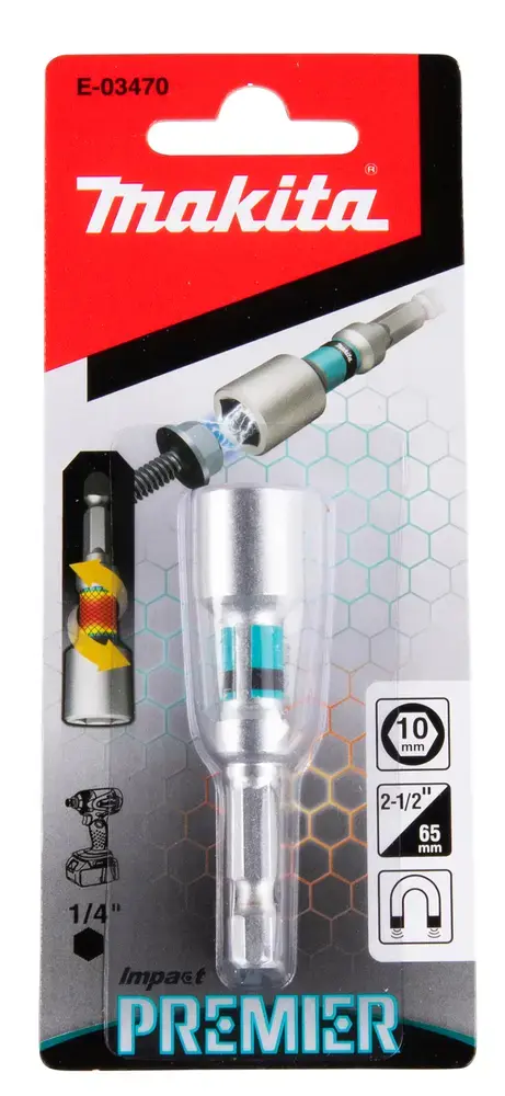 Bitu turētājs Makita E-03470, 1/4" sešstūris, 65 mm Photo 3