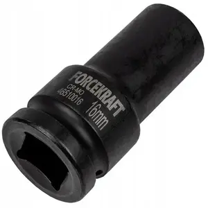 Impact Socket 16 mm 3/4" 6-Point — Forcekraft FK-46510016