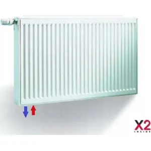 Radiators Kermi FTV 10 400x1400 kreisais higiēniskais ar stiprinājumiem 481 W