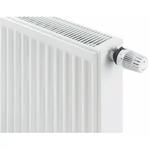 Radiator Stelrad NOVELLO 22 bottom-connection with built-in thermostatic valve 900x1400