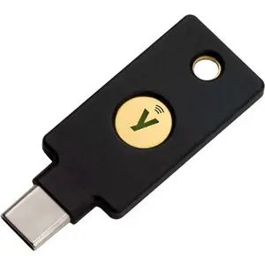 Аппаратный ключ безопасности Yubico YubiKey 5C — USB-C, FIDO2, U2F, OTP, смарт-карта (PIV)