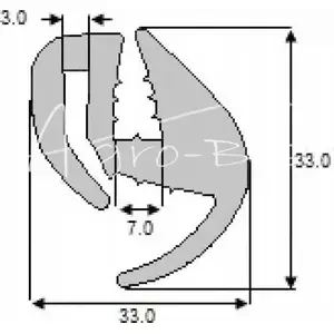 Replacement Paper Feed Roller (Rubber) for Lexmark MX710/MX711/MX810/MX811/MX812 — No name, MPN MCZ2835