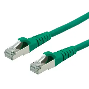 Патч-корд ROLINE S/FTP Cat6, безгалогеновый, зелёный, RJ-45–RJ-45, 5 м