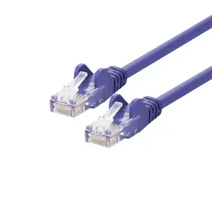 Сетевой кабель LOGON TCU55U015P Cat5e U/UTP (UTP) фиолетовый 1.5 м RJ-45–RJ-45 с золотым покрытием контактов