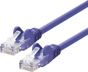 Сетевой кабель LOGON TCU55U015P Cat5e U/UTP (UTP) фиолетовый 1.5 м RJ-45–RJ-45 с золотым покрытием контактов