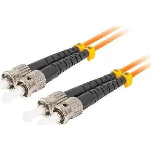 Оптический патчкорд LANBERG MM ST/UPC-ST/UPC дуплекс 3.0 мм OM2 50/125 LSZH 15 м оранжевый