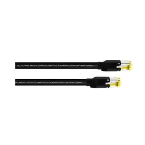 Network cable CORDIAL 15576 — Cat7a S/FTP (S‑STP), RJ‑45 to RJ‑45, 1 m, Black