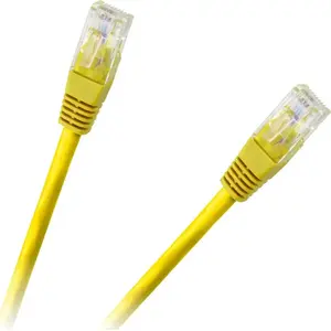 Patchcord UTP 8‑vadu RBLINE cat.6e CCA 3,0 m dzeltens, kontakts–kontakts RJ‑45