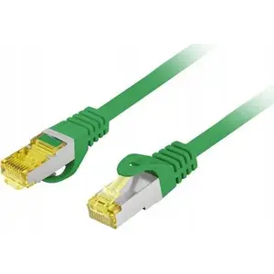 Lanberg patchcord S/FTP Cat6A 3m LSZH CU fluke passed green