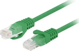 Patchcord LANBERG Cat.5e UTP 7.5 m green, Fluke passed, model PCU5-10CC-0750-G