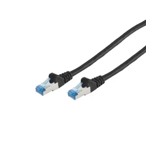 Patchcord S/CONN maximum connectivity 75711-0.25S сетевой кабель Cat6a S/FTP (S-STP) 0,25 м, RJ-45, позолоченные контакты, чёрный