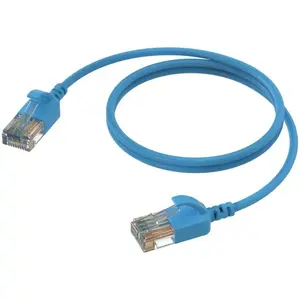 Network cable Procab CSD560BU/1 Slimline CAT6A U/UTP RJ45–RJ45 1 m blue
