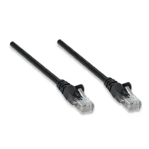 Сетевой кабель INTELLINET Cat6 U/UTP (UTP) 15 м, RJ-45—RJ-45, позолоченные контакты, упаковка 5 шт., черный