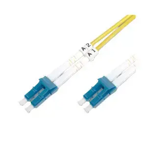 Fibre optic cable LOGON AL9LCLC10I OS2 9 µm LC–LC 10 m (yellow)