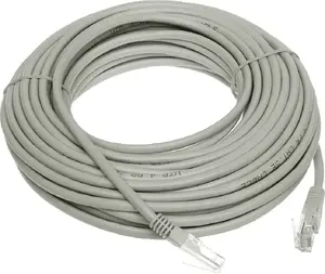 Patchcord RJ45 15 m, RBLINE — shielded/unshielded network cable, grey, model RJ45/15-GREY